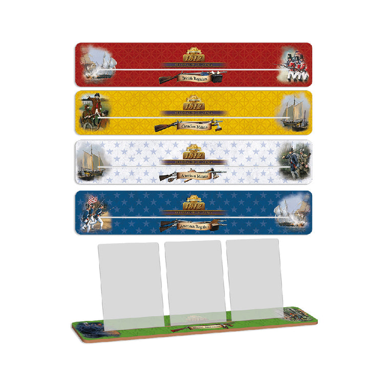 Birth of America: 1812 Wooden Card Holders Set