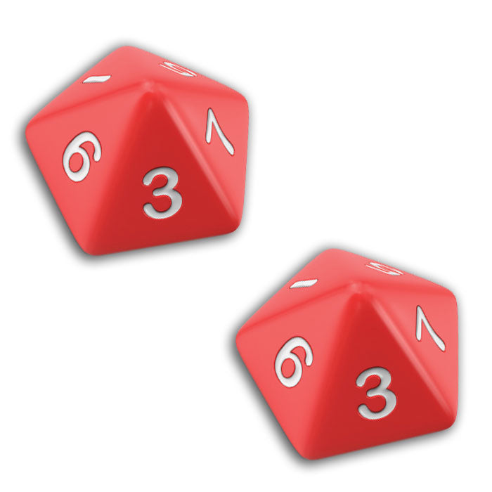 CoH: Set of 2 Customized D10 Spent Check Dice (MSRP $5)